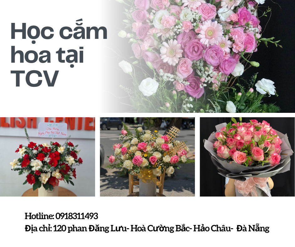 Học cắm hoa mở shop